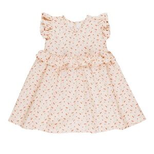 Rylee + Cru Brielle Cream and Pink Floral Dress